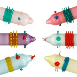 Condones con Pinchos Punteados caja 6 unidades