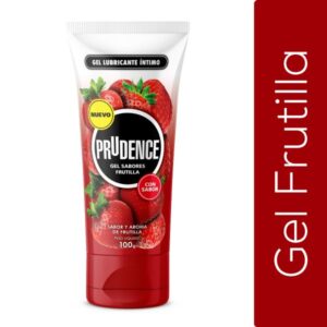 Prudence Frutilla sabor y olor lubricante intimo gel 100 gr